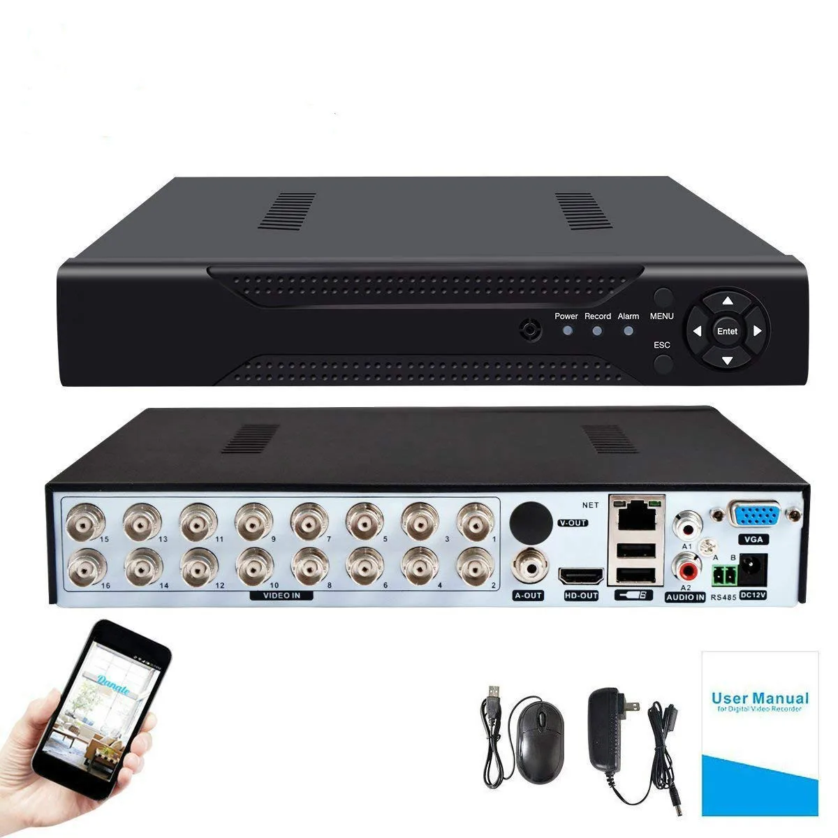 CCTV AHD DVR 5MP/4MP 4CH /8CH /16CH H.264 Security CVI TVI аналоговая IP камера A5 5MP 4.0MP гибридный