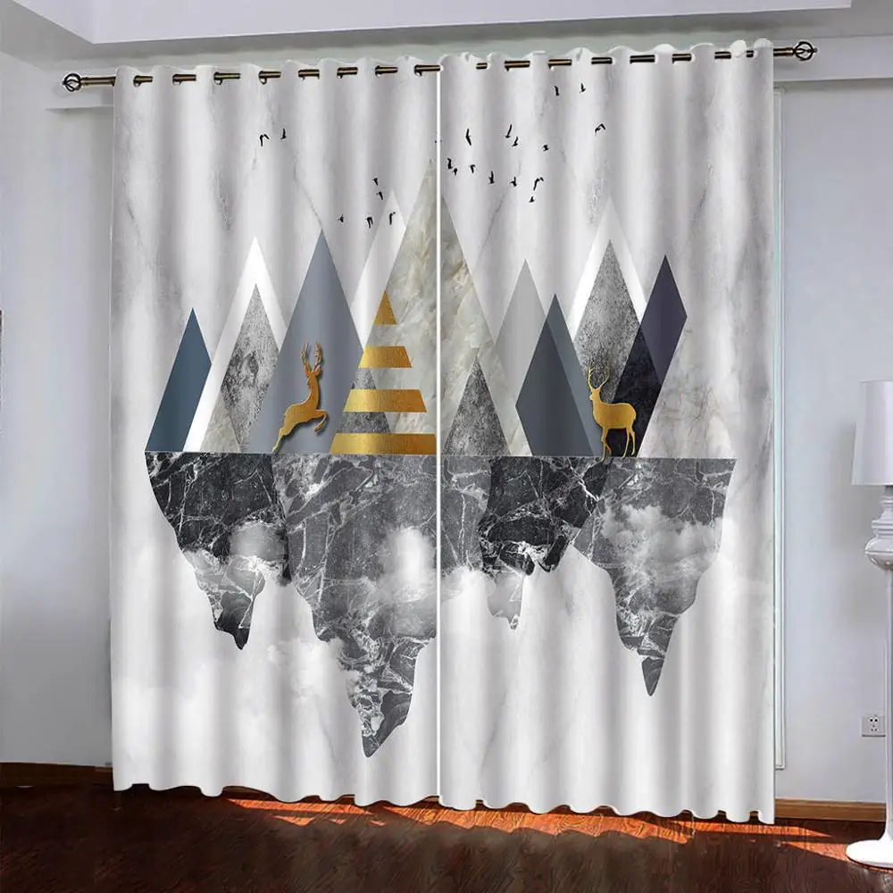 

customize window curtain bedroom European abstract blackout curtains curtains for living room windows decoration
