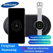 Samsung Dual wireless charger 25W Double fast charge Pad For Samsung Galaxy S20/S10/S9/S8/Note10+/Smart Watch Active 2 EP-P5200