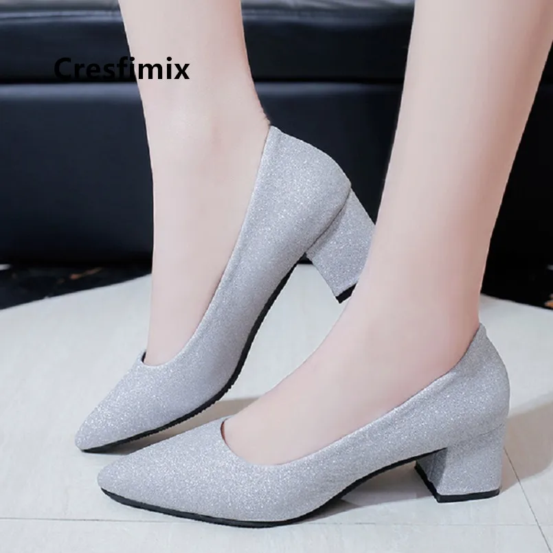 Cresfimix talon femme Милые женские свадебные вечерние туфли на высоких каблуках Цвет