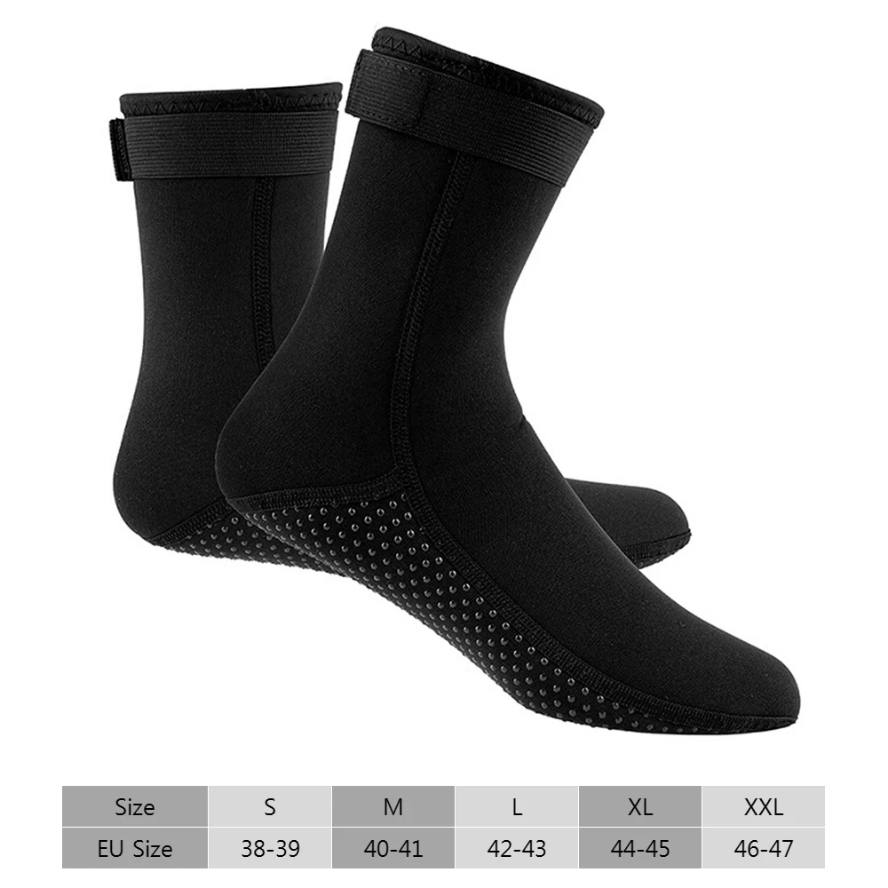 

3MM Neoprene Wetsuit Socks Warm Scuba Diving Socks Winter Surfing Socks Thermal Anti Slip Boots for Spearfishing Swimming