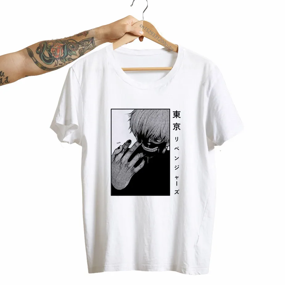 Женская футболка с японским манга Токийский Гуль женская кавайная аниме канеки
