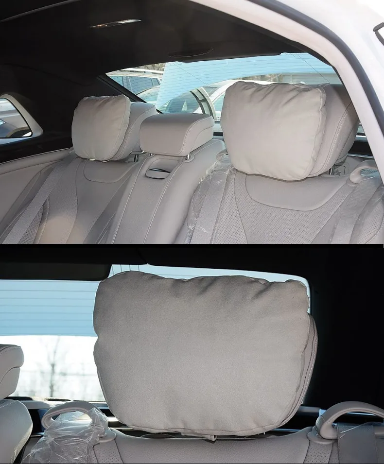 

Top Quality Car Headrest Neck Support Seat / Maybach Design S Class Soft Universal Adjustable Car Pillow Neck Rest Cushion