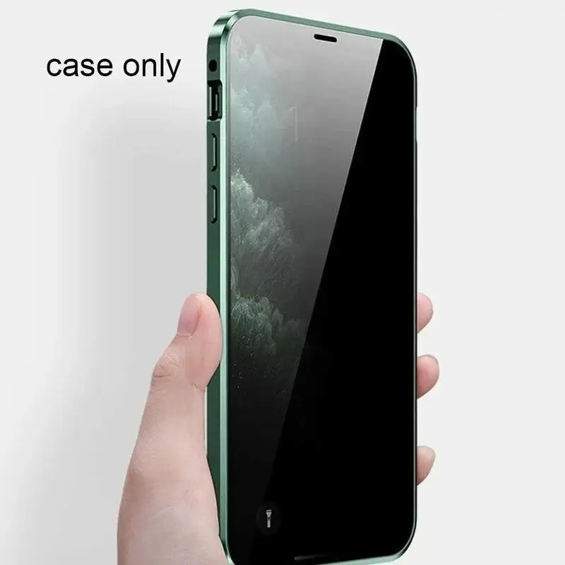 

Transformer Case Instantly for iPhone 12 Super Magnetic Adsorption 360-Degree Full Body Protection Anti-Peeping Front Glass