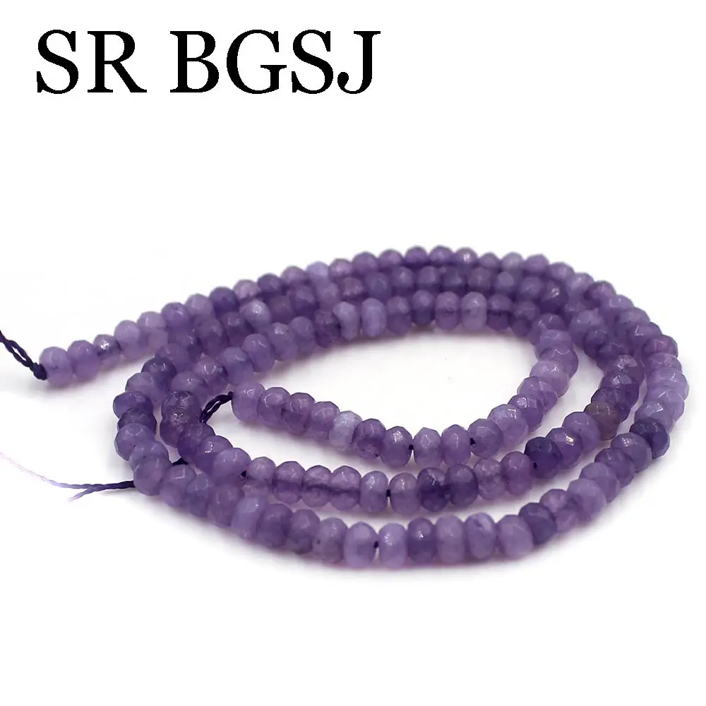 Бесплатная доставка 2x4 мм граненые натуральные драгоценные камни камень полу