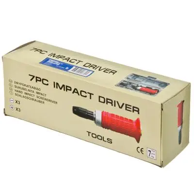 ERMAK impact screwdriver 160 mm 6 nozzles plastic box nozzledrill bit turning high quality low price tool repair free shipping electric and hand