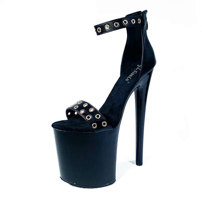 

2020 summer sexy rivet thin heel Roman women's sandals super high heel sandals