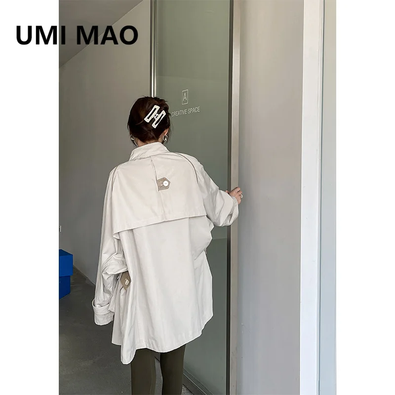 

Abra mino2021 autumn new Korean version new zipper long sleeve thin windbreaker coat women's thirteen lines