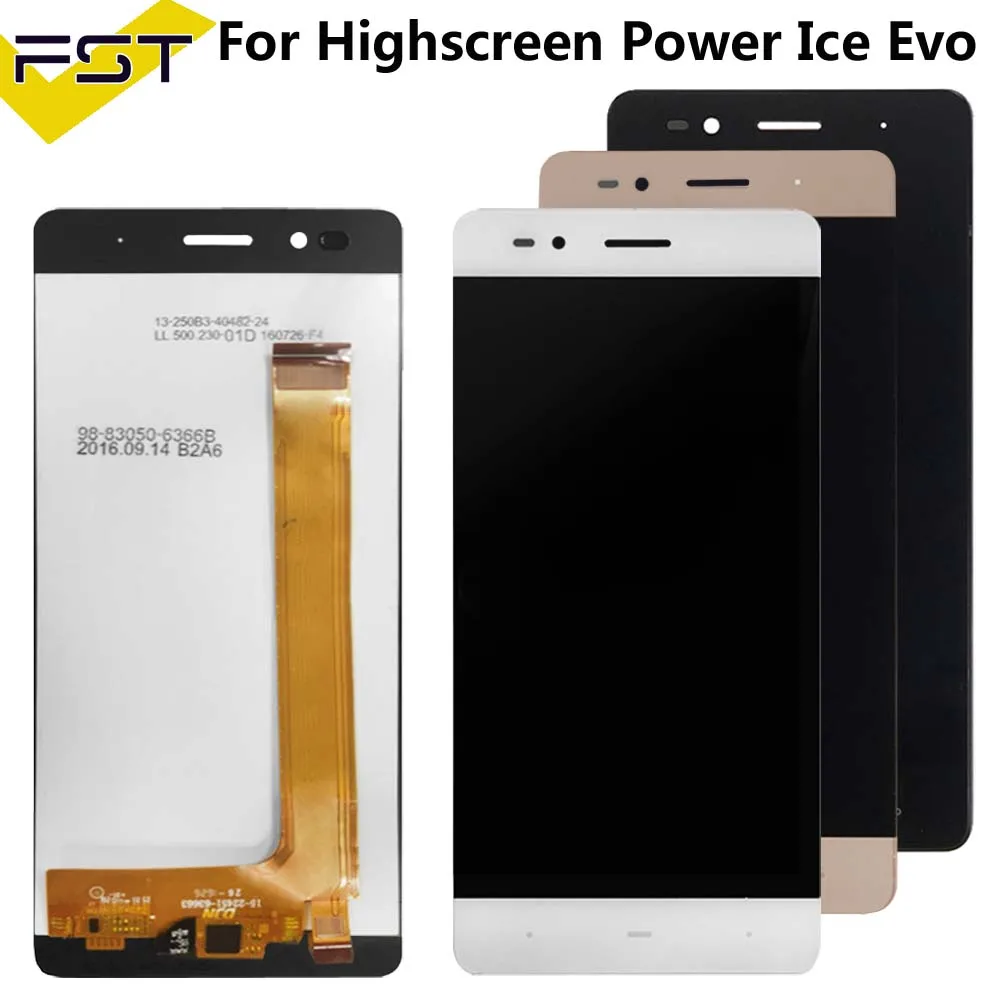 5,0 дюймов для высокоэкранного ЖК-дисплея ICE Evo+ кодирующий преобразователь сенсорного экрана в сборе запасные части+ Инструменты