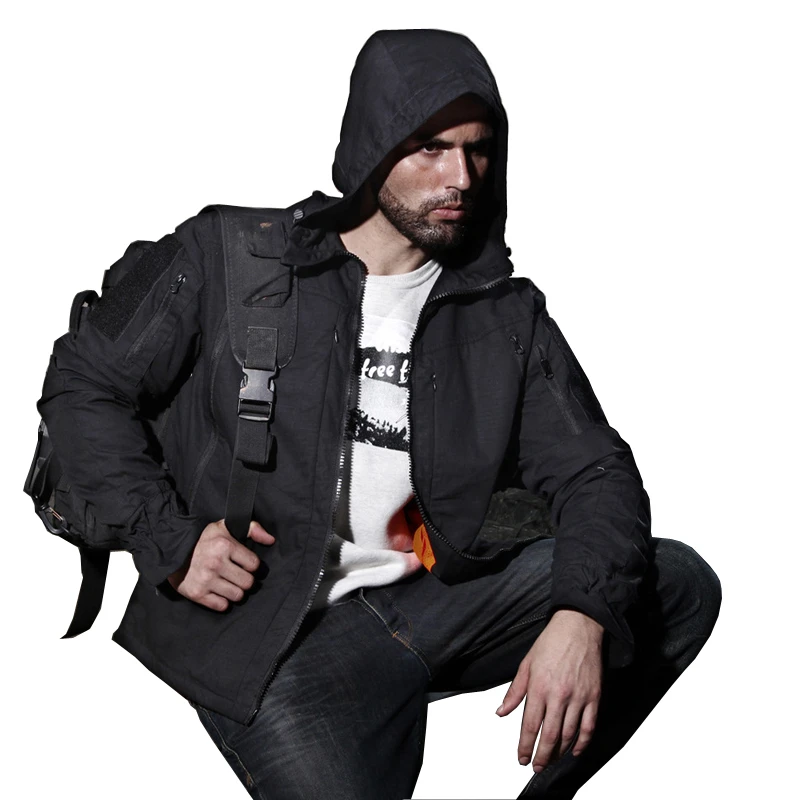 Мужская тактическая куртка SINAIRSOFT водонепроницаемая и ветрозащитная камуфляжная