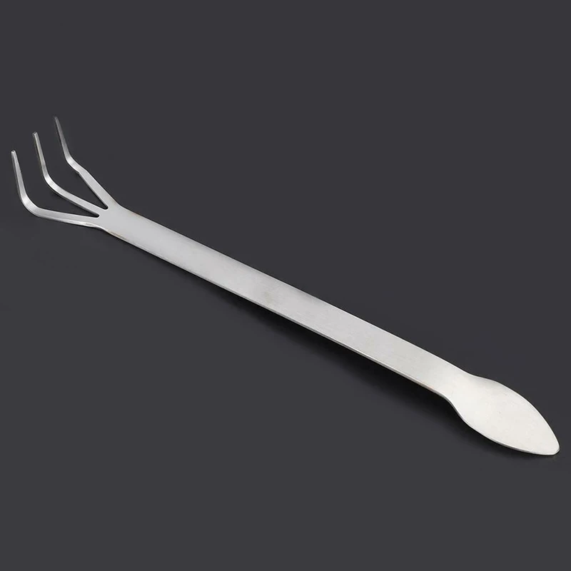 2 in 1 Stainless Steel Bonsai Gardening Tools Root Rake Spatula Tweezers Garden L99 | Дом и сад