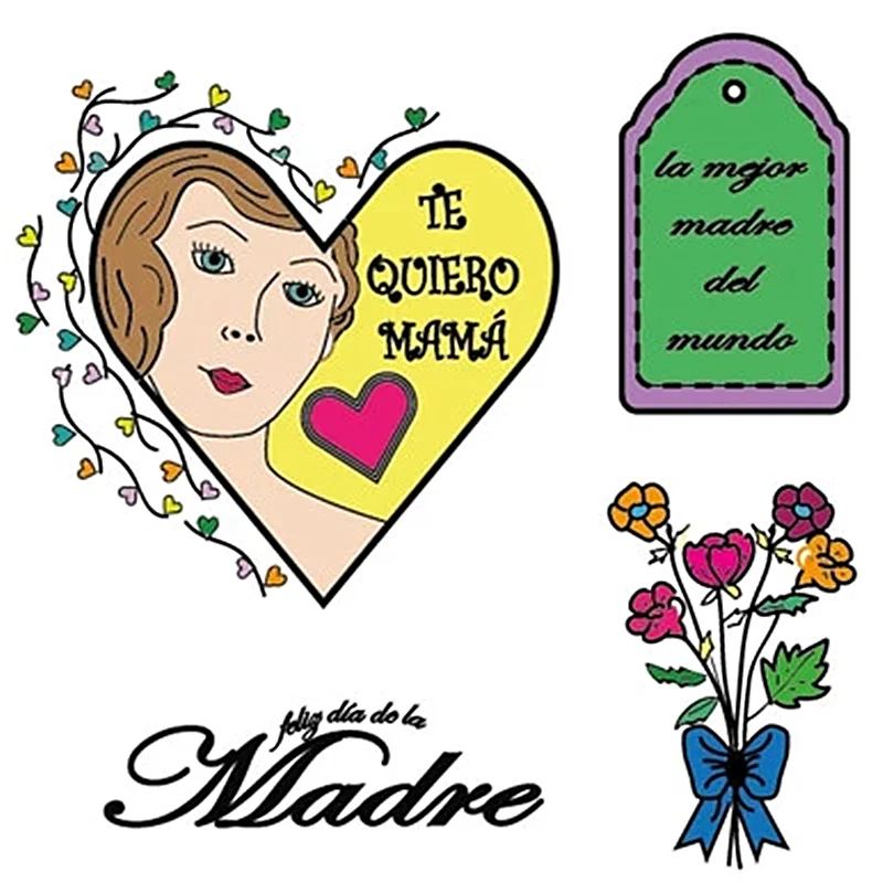 Eastshape Резиновые Марки для/в скрапбукинга шерсть вязание Испанские марки чистая