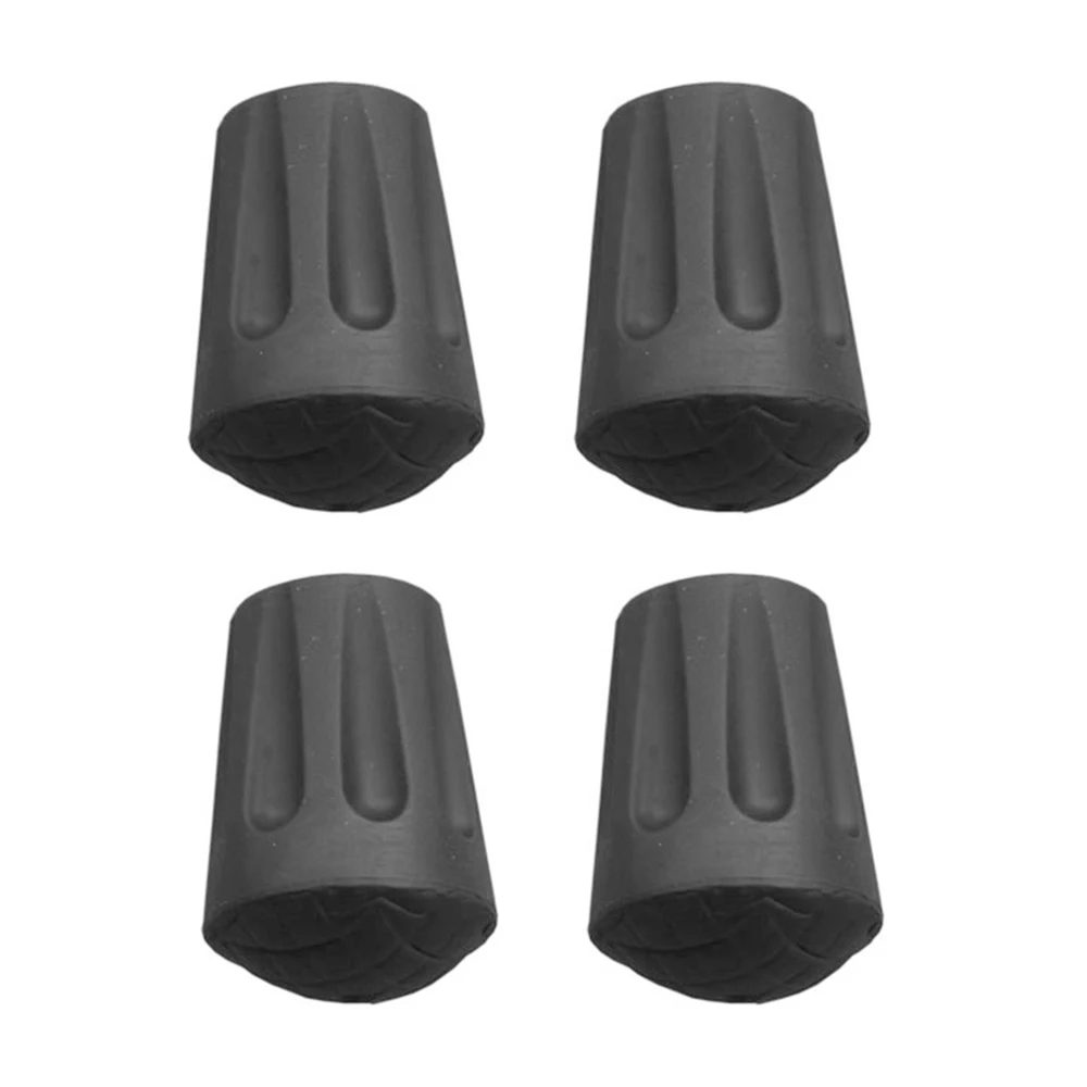 

4pcs/set Outdoor Nordic Walking Poles Protectors Hiking Pole Replacement Tips Adjustable Walking Stick Head Protector Tools