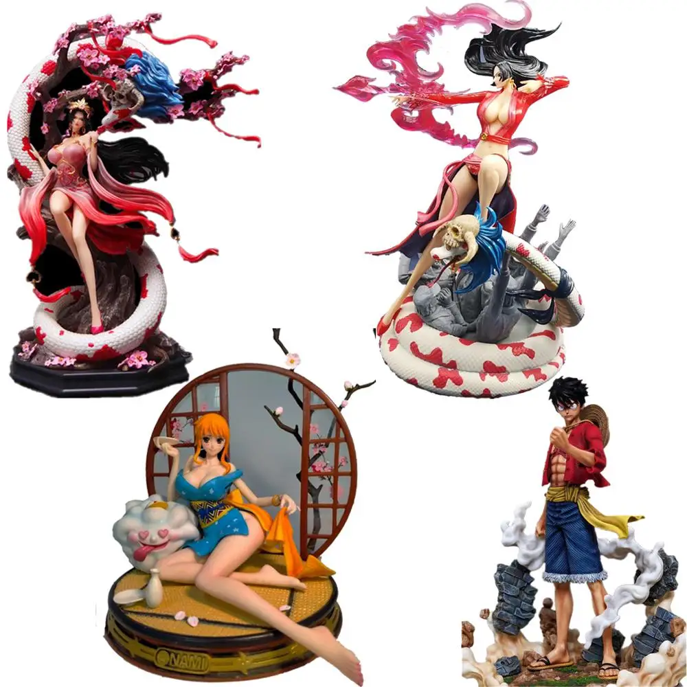 Японское аниме One Piece Monkey D. Экшн-фигурка Luffy Boa Hancock Nami GK My Girl ПВХ игрушка