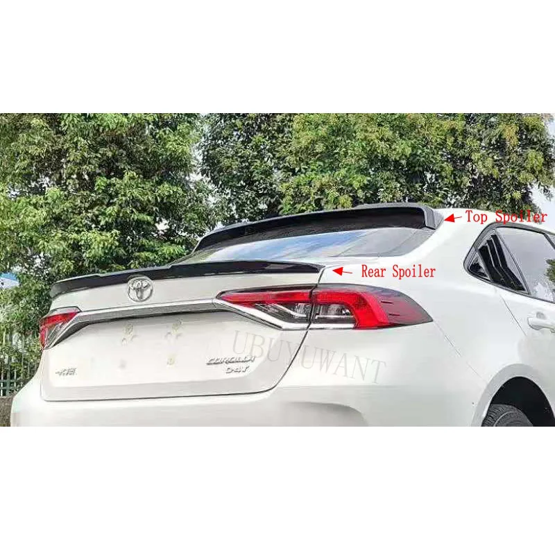 Для Toyota Corolla высокое качество АБС-пластик грунтовка цвет задний багажник спойлер на крышу автомобиля украшение в виде хвостового крыла для Corolla 19
