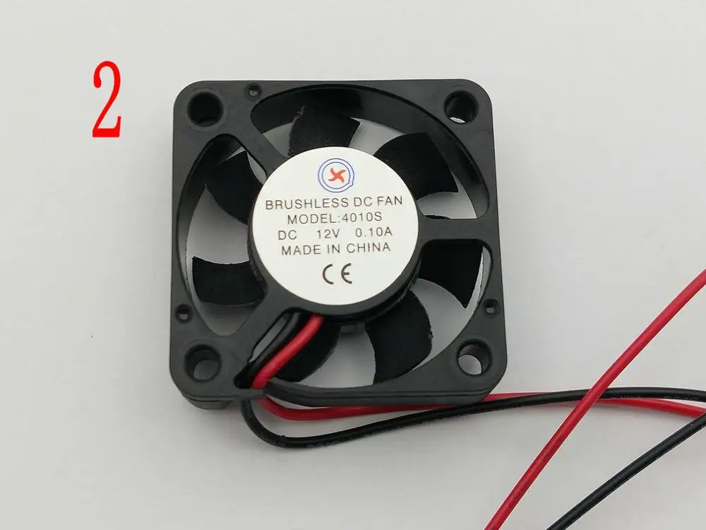 Бесщеточный вентилятор охлаждения постоянного тока 2 контакта 4010s 5 В/12 В/24 В 6