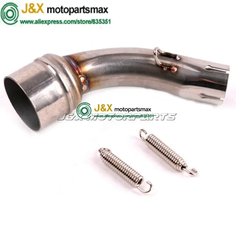 e-mark yzf-r3 Motorcycle Exhaust Full System Contact Middle Pipe + Muffler For Yamaha R3 2015-2019 Slip On | Автомобили и