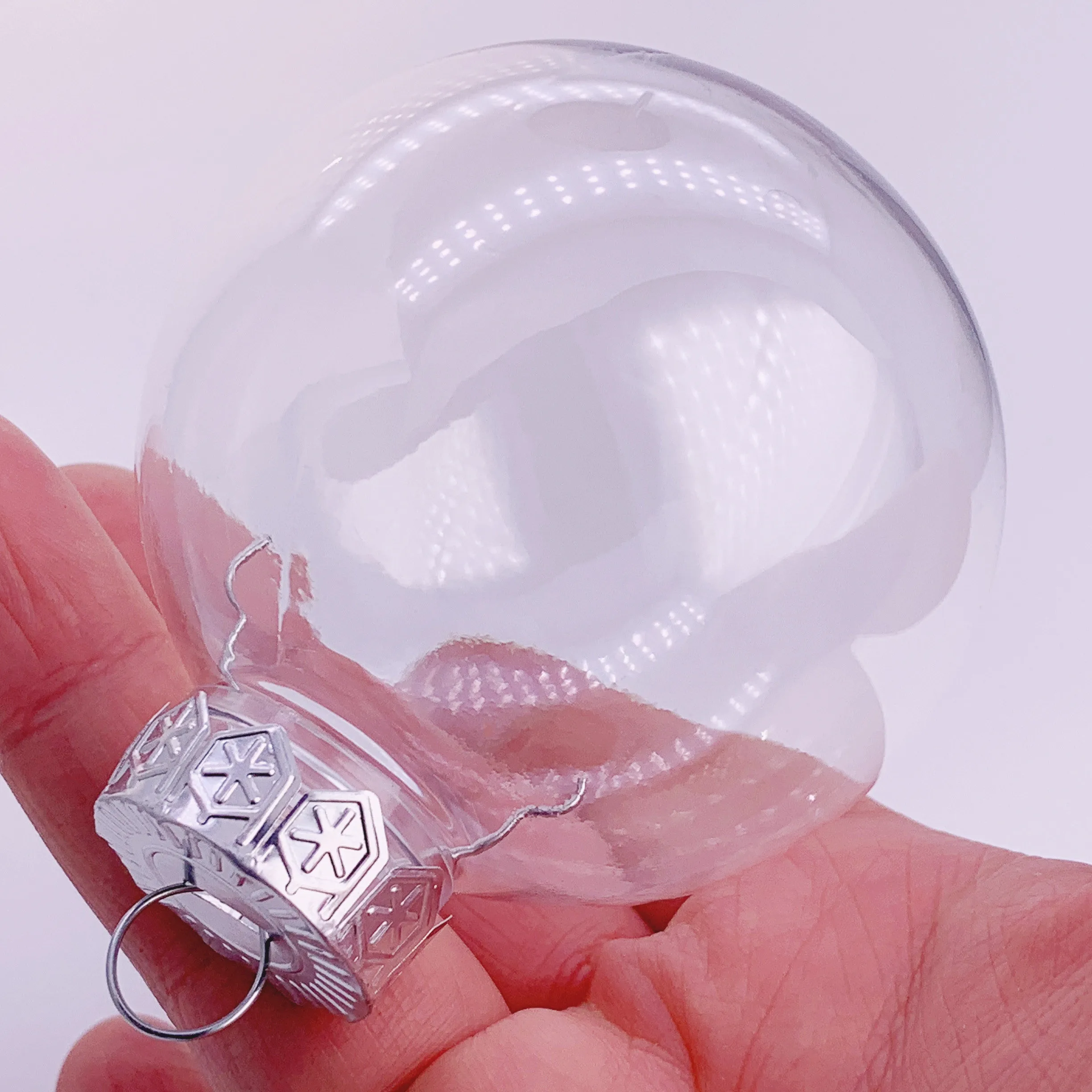 Акция 20 штук x DIY покраска/ударопрочный Прозрачный Рождественский украшение 70 мм