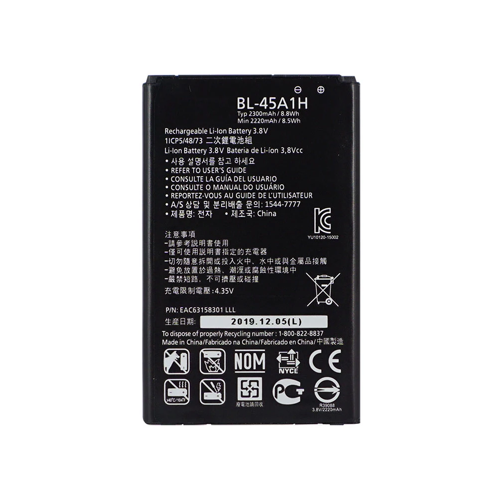 

OHD Original Phone Battery For LG G3 G4 G5 G6 G7 V20 K10 LTE BL-53YH BL-51YF BL-42D1F BL-45A1H BL-44E1F BL-T32 BL-T39