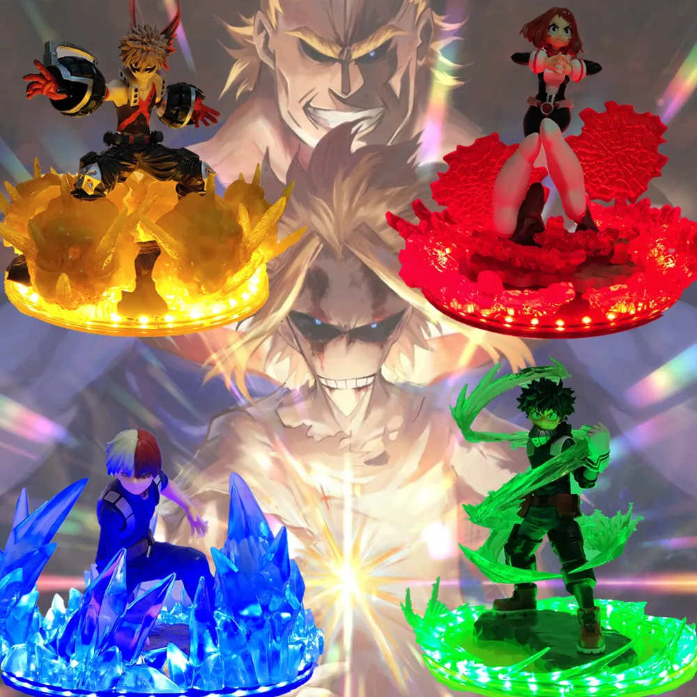 My Hero Academy Izuku Todoroki Shoto Bakugou светодиодная световая игрушка, фигурка героя Boku no Hero Academy, аниме фигурка, игрушки