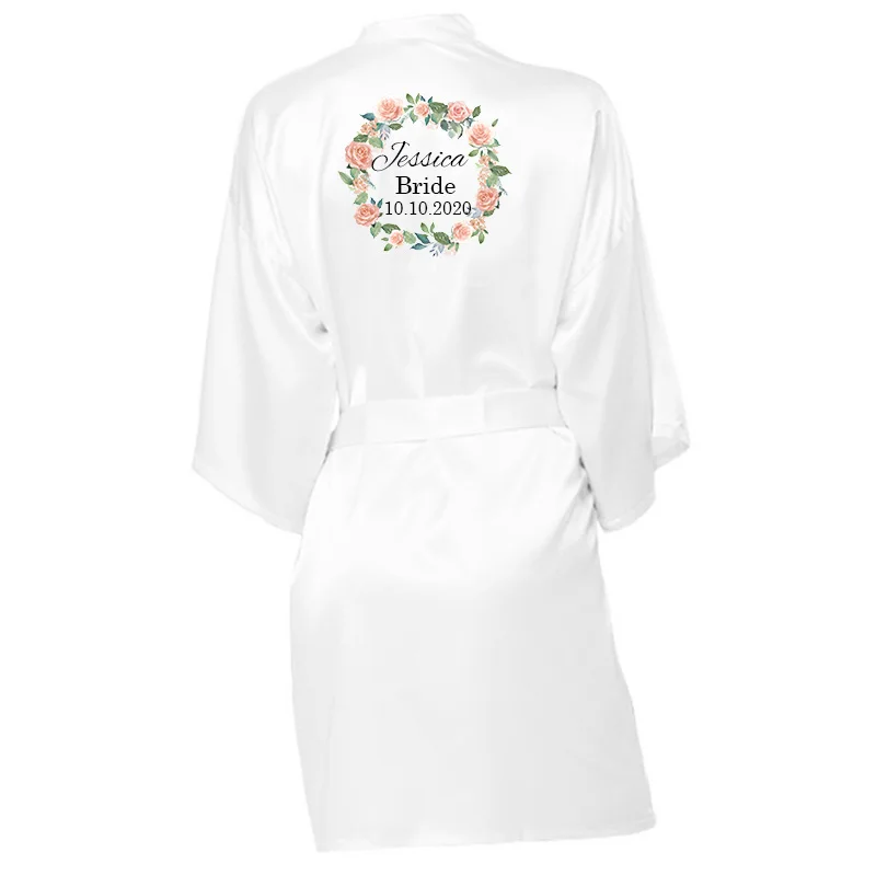 Халат кимоно для матери невесты и подружки Свадебный банный халат на