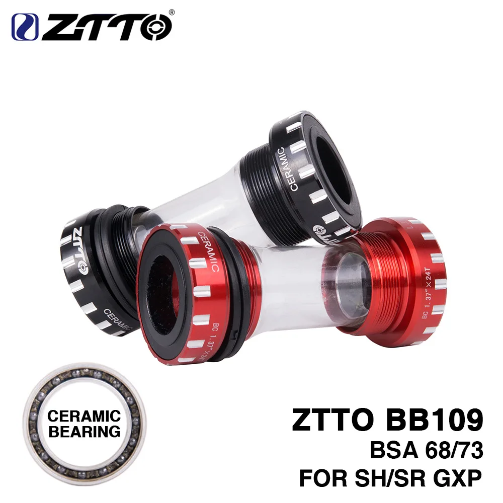 

ZTTO Ceramic BB109 Bottom Axis Press Fit Bottom Brackets Frame Compatible MTB Road Bike Parts 24mm Crankset Chainset
