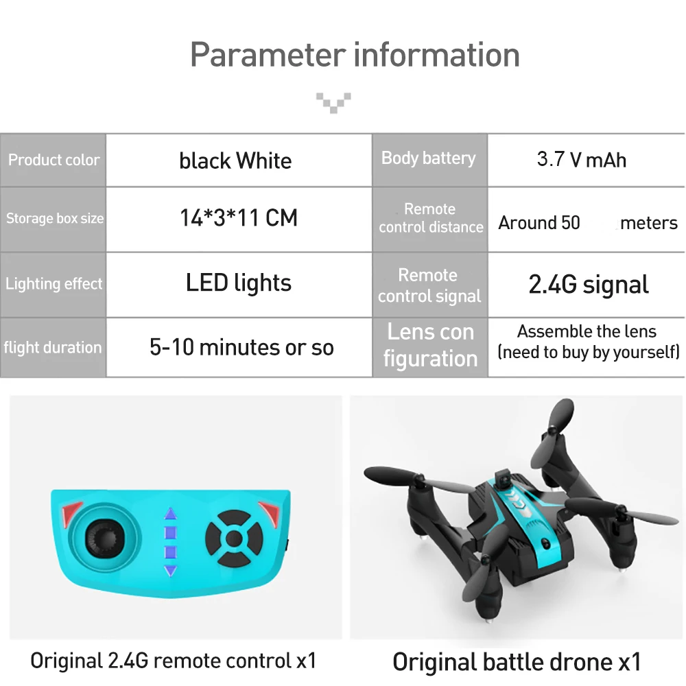 

AG-03 Mini Drone Infrared Battle Quadcopter HD Aerial Photography RC Helicopter 2.4G Remote Control Airplane Model Gifts Toy