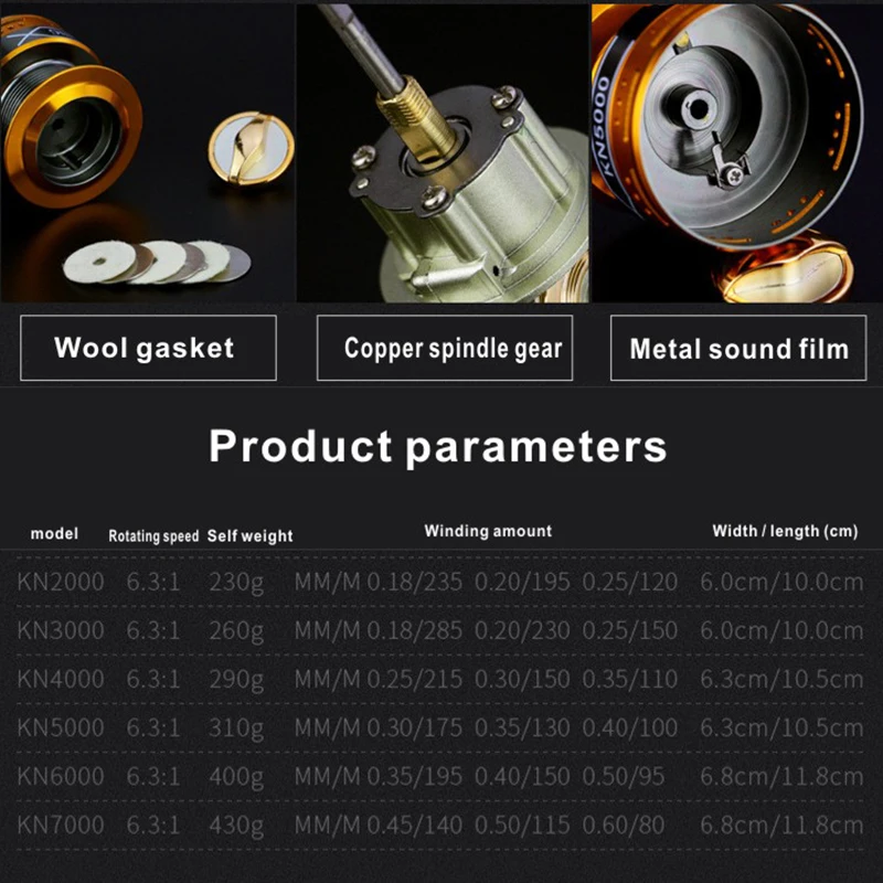 

HFBIRDS New Fishing Reel Coil Wooden Handshake Metal Folding Rocker 2000-7000 13+1BB Spinning Reel Type Fishing Reel Spinning