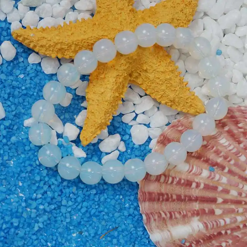 Бусины из натурального камня браслет Будды лунного для йоги Женские Ювелирные