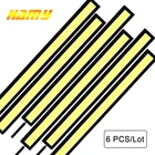 6 шт., светодиодный автомобильный светильник для вождения, дневной ходовой светильник 17 см, DRL COB 12V 7000K, супер яркий Авто, атмосферный стиль, светильник, противотуманная фара