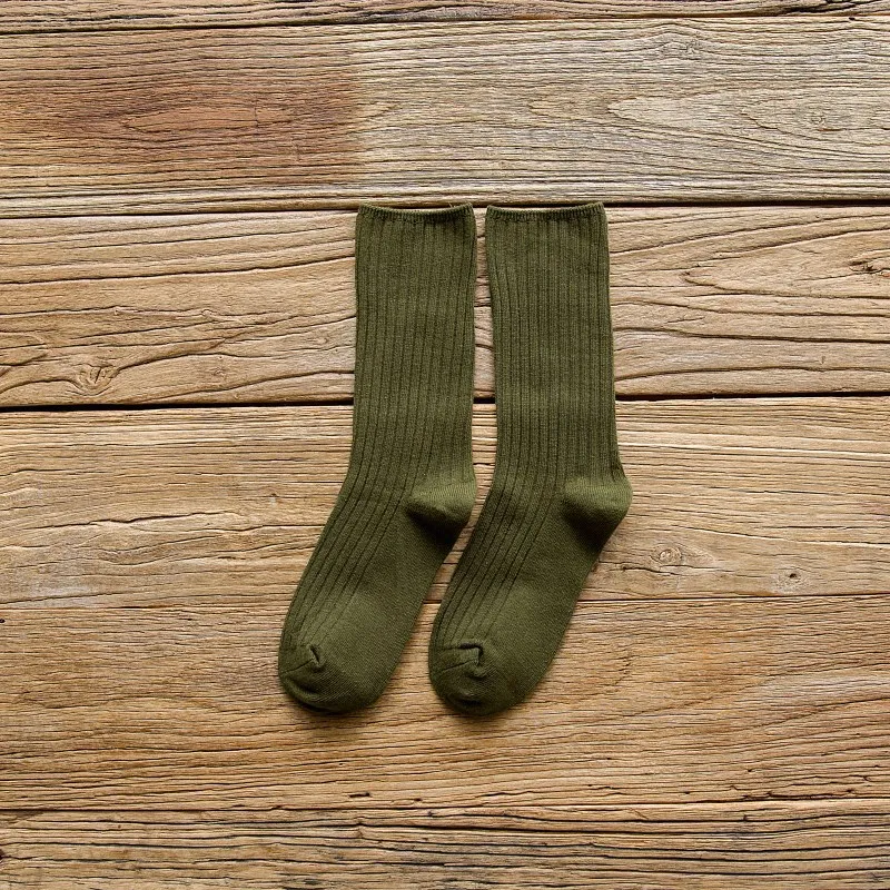 

Autumn and Winter Color Women's Socks 10 PAIRS PER SET Cotton Bright Color Striped Women's Socks Cotton Wholesale