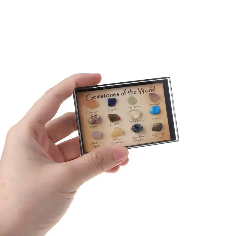 Коллекция Rock 12 шт. смешанные образцы натуральной минеральной руды драгоценные