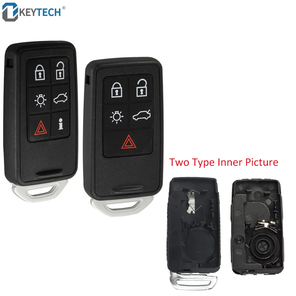 OkeyTech 5/6 кнопочный умный Корпус ключа дистанционного управления для Volvo S60 V60 S70 V70