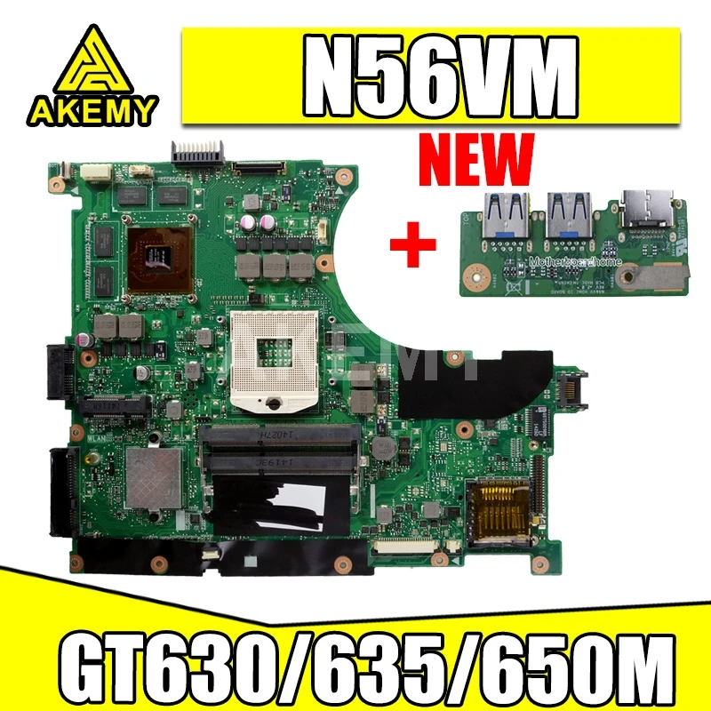 Для N56VV для For Asus N14P GT A2 N56VM N56VZ N56VB N56V GT630/635/650M 2G материнская плата ноутбука