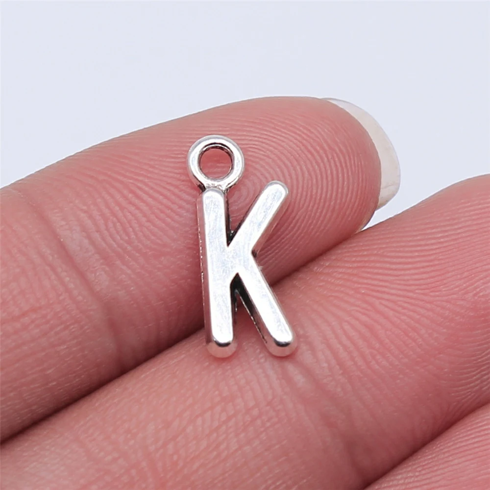 

Jewelery Pendants Making Charms For Jewelry 26pcs Letter K Charms 16mm Antique Silver Plated