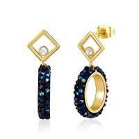 fashion exquisite vintage drop earrings temperament luxury full crystal ear accessories shiny party for women jewelry gifts
