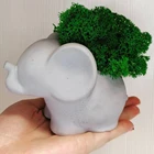 Силиконовая форма в виде слона, цветочного горшка, 3D форма для бетона, цемента, цветочного горшка, сделай сам, горшок для растений, банка для хранения, искусственные формы, домашний декор
