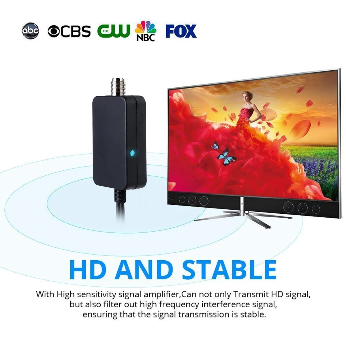 Усилитель ТВ-антенны HD для телевизора усилитель сигнала антенный адаптер с USB