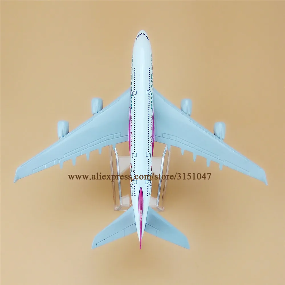 Сплав металл розовый EVA AIR HELLO KITTY A380 Airlines модель самолета Airbus 380 подставка для