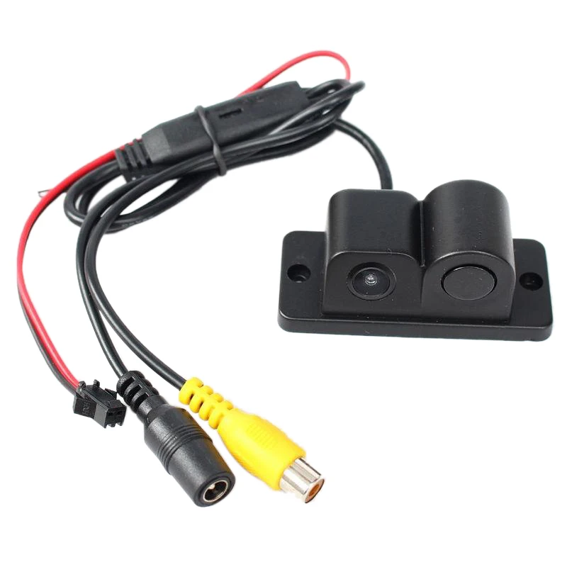 Автомобильный парктроник 2в1 дизайн камера парковочный датчик комплект Авто Реверсивный заднего вида резервные парковочные радары 170 градусов камера заднего вида