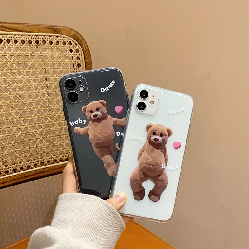 

phone case mobile shell for iphone11 XR XS 7/8/SE 2020 11pro Xs 7p/8plus X/Xs 12pro max 12mini Anti-fall ins Cartoons cute