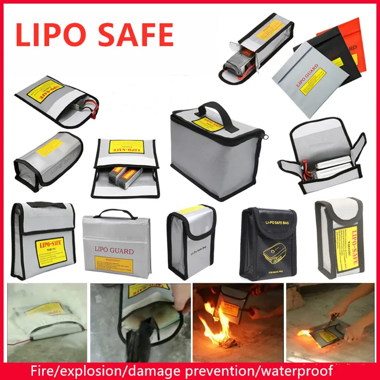 

Lipo Safe Bag DUPU Battery Portable Fireproof Explosion-proof Safety Bag Waterproof Guard Bag Charge Sack for RC Helicopter Car