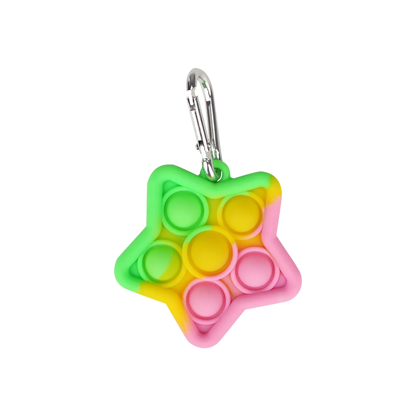 

Colorful Figet Toys Keychain Simple Dimple Stress stress Reliever Autism Needs stress Rainbow Toys for Adults