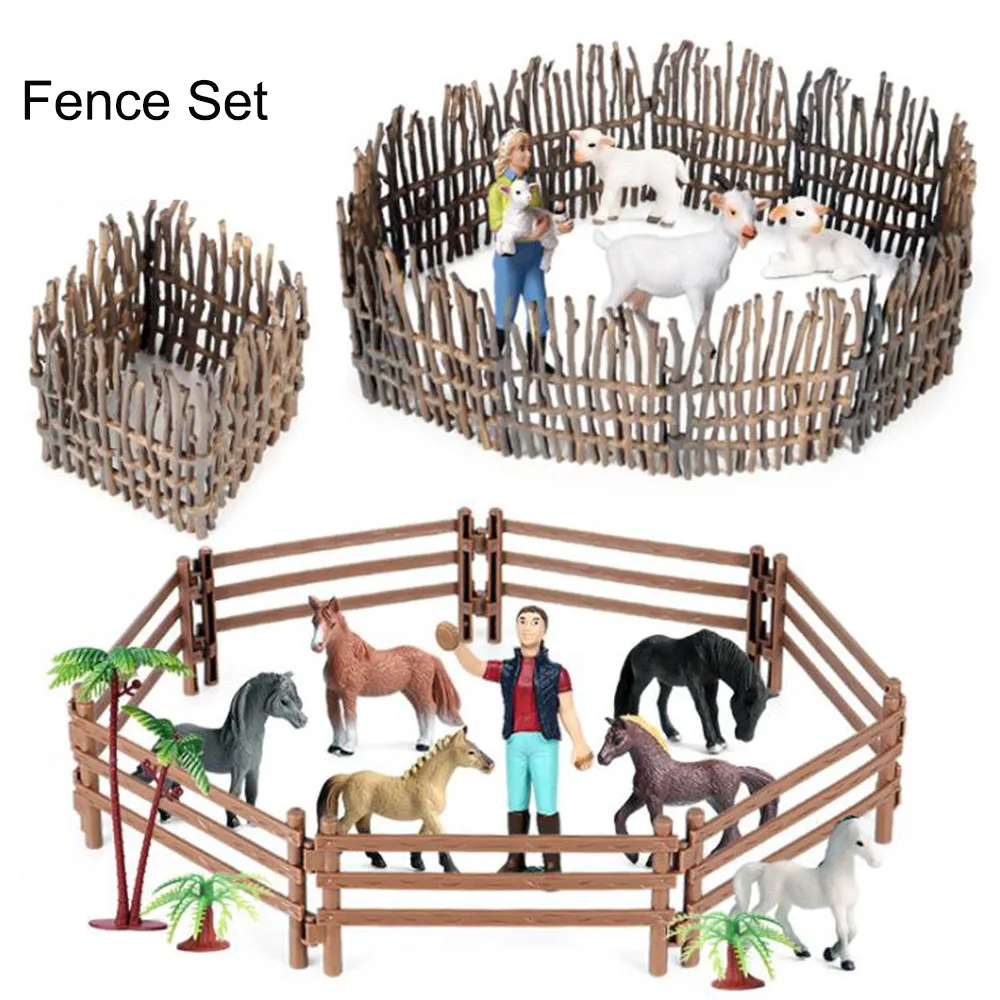 

Simulation Fence Animal Sand Table Diy Toy Puzzle Hands Model Toys Parent-Child Interaction Micro Landscape Decoration Kids Gift