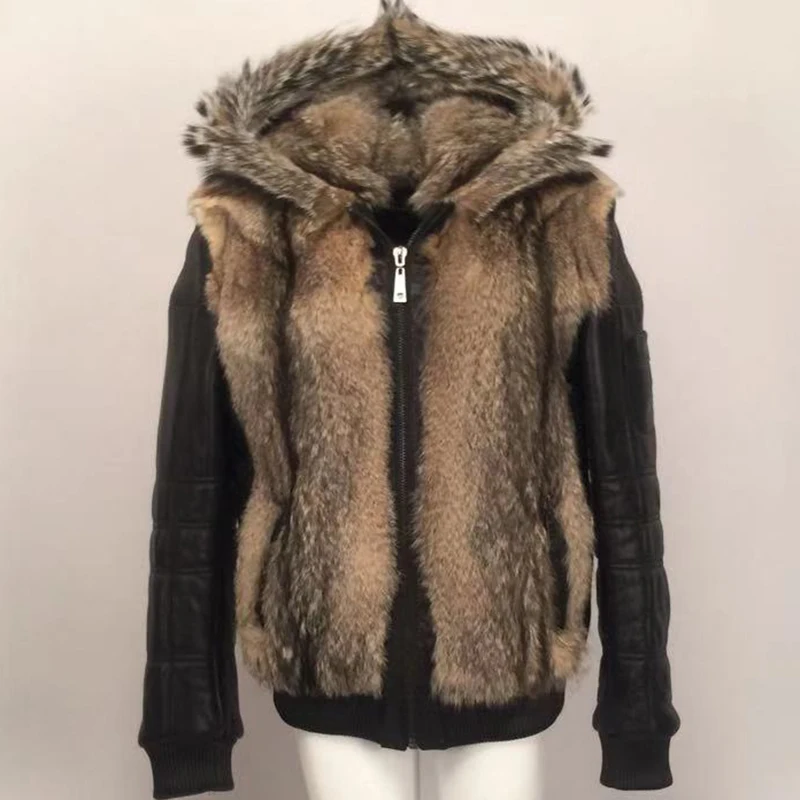 Куртка мужская зимняя из искусственной кожи теплая K29A |