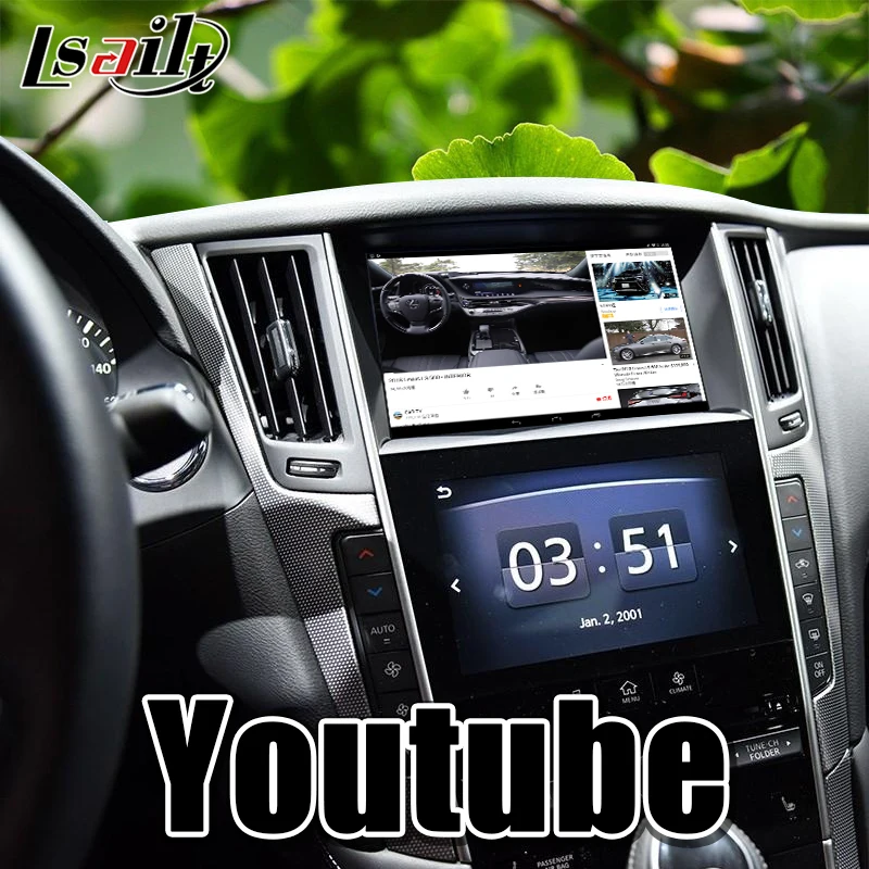 Lsailt Android 7,1 gps навигация 3g ram видео интерфейс Поддержка беспроводной carpaly/Android авто для Infiniti-19 Q50 Q60