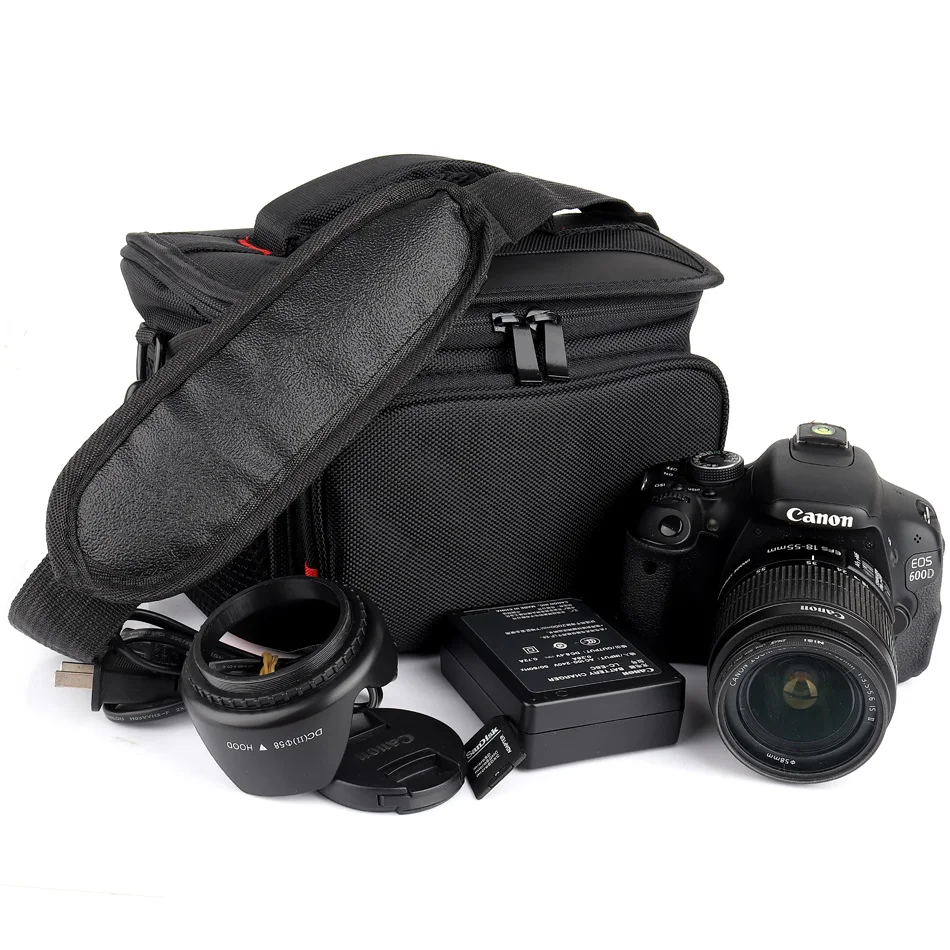 Сумка для камеры DSLR чехол Nikon D3400 D7100 D7200 D5600 D5300 D5100 D5200 D5500 D3300 Canon 5D 6D 7D Mark II III 4 77D