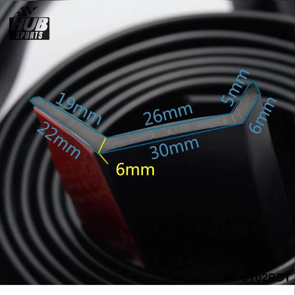 Автомобильный Стайлинг 2 5 м мягкий резиновый бампер из углеродного волокна