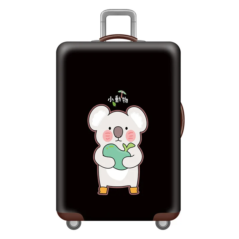 J Luggage cover Эластичные Защитные чехлы для багажа с животным узором, Чехол для багажа, подходит для 18-32 дюймов, пылезащитный чехол для чемодана, аксессуары для путешествий - Цвет: J Luggage cover