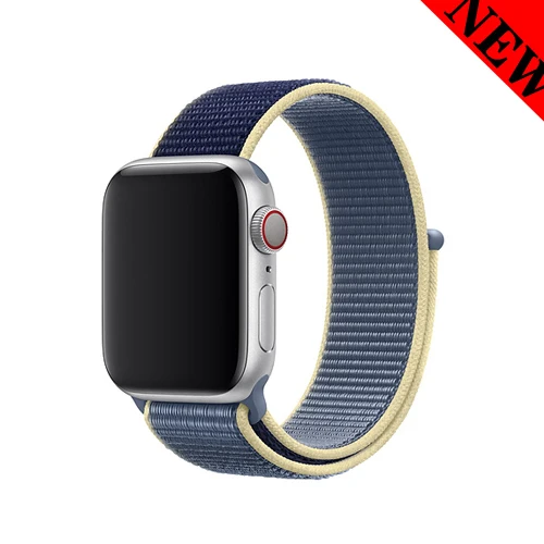 48 Спортивные петли для наручных часов Apple watch, версии 5 4 44 мм 40 мм, ремешок 42 мм, 38 мм, версия наручных часов Iwatch серии 5/4/3/2/1 двухслойного тканого нейлона браслет ремень - Цвет ремешка: 48